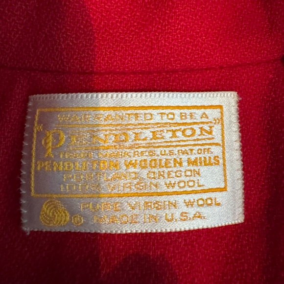 Vtg Pendleton Wool Blazer Size 12 Jacket Capsule Essential Career Staple Red - Picture 4 of 6